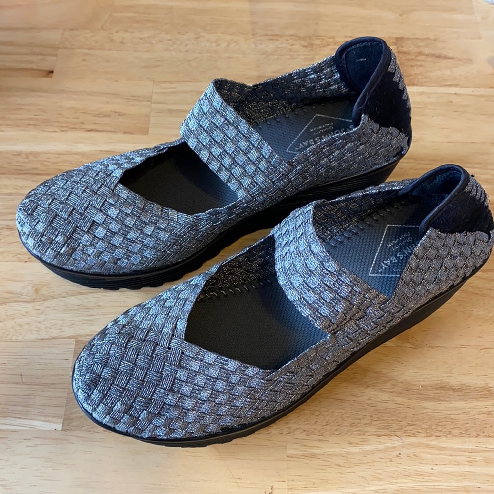 St. John’s Bay Silver Elastic Platform Shoes